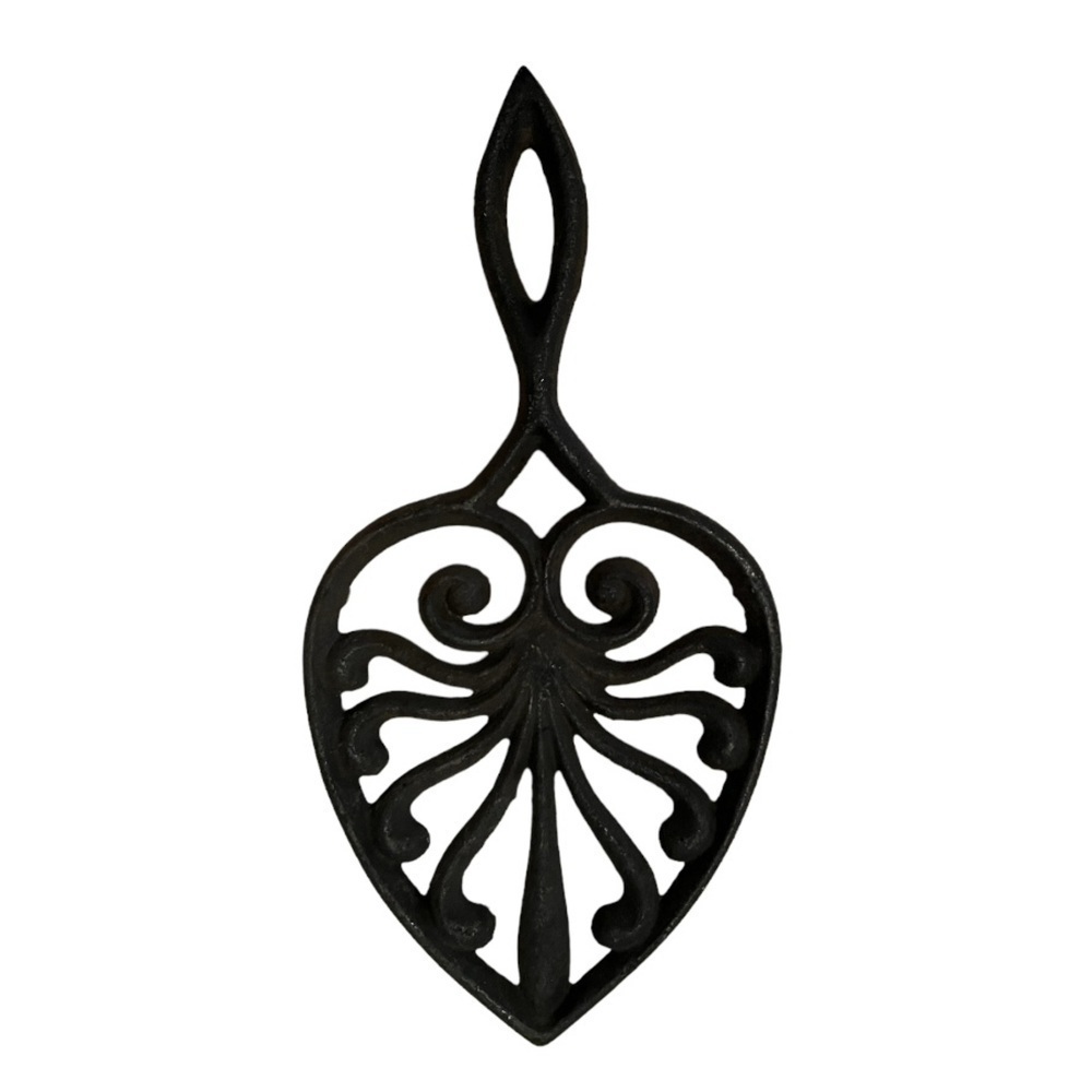 Vintage Decorative Cast Iron Footed Trivet